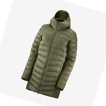 Chaquetas Salomon ESSENTIAL XWARM LONG INSULATED Mujer Verde Oliva | MX 2458SGL